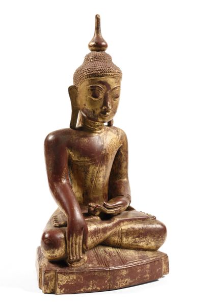 Buddha
Myanmar (Birmanie) circa XIXe siècle
Bois...