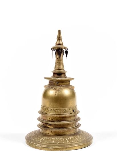 Stupa
Sri Lanka circa XIXe siècle
Alliage...