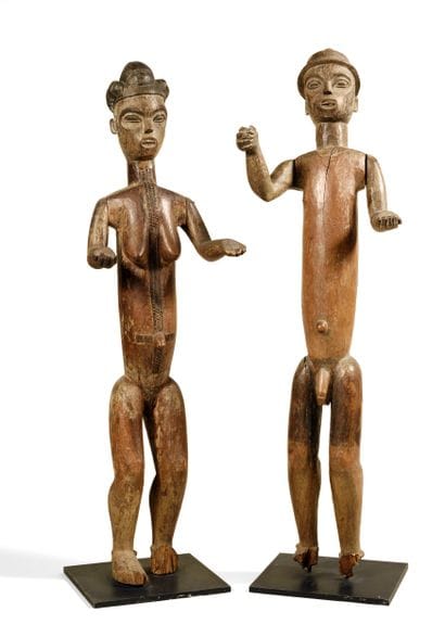 Couple de sculptures Igbo-Izi (Nigeria)
Bois....