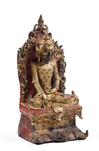 Buddha
Thaïlande circa XIXe siècle
Bois laqué...