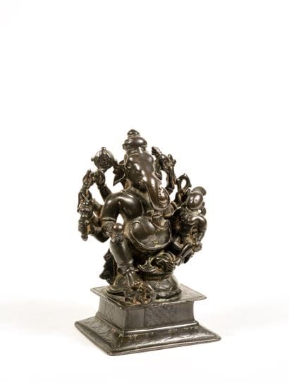 Mahaganapati et sa compagne
Inde circa XVIIe-XVIIIe...