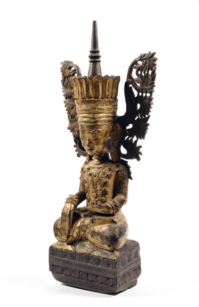 Buddha
Myanmar (Birmanie) circa XIXe siècle
Bois...