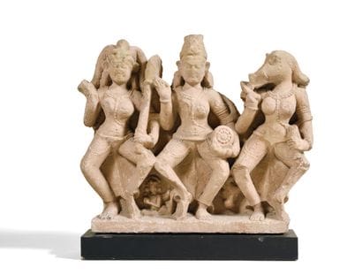 Trois Matrikas
Inde Centrale circa Xe-XIIe...