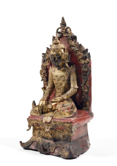 Buddha
Thaïlande circa XIXe siècle
Bois laqué...