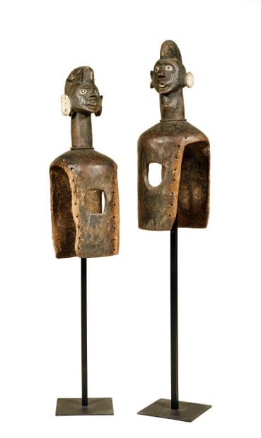 Paire de masques Mumuye (Nigeria)
Bois. H....