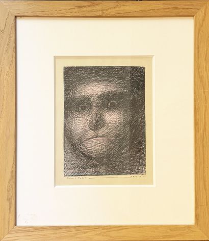 Louis PONS (1927-2021)
Visage, 2009
Encre...