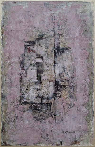«*» Shu TANAKA (1908 - ?)
Composition abstraite...
