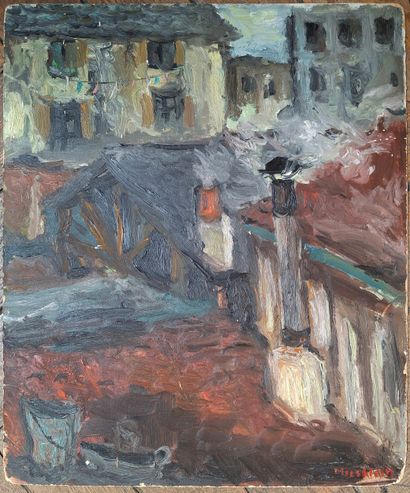 Zwy MILSHTEIN (1923-2020) 
Village, 1956...