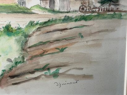 André DIGNIMONT (1891-1965)
Vue d'une ferme
Aquarelle...