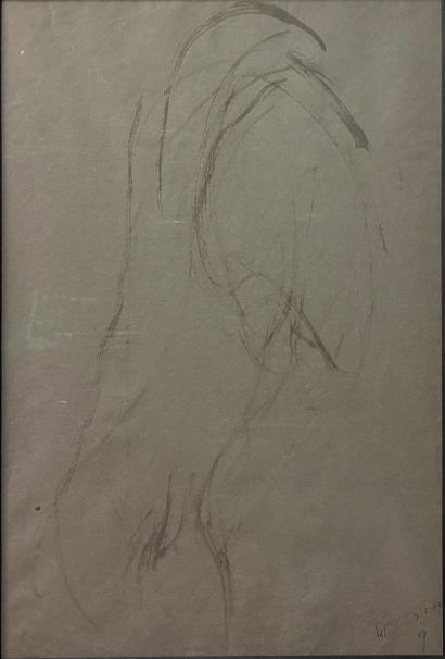 Jean FAUTRIER (1898-1964)
Nu
Lavis d'encre...