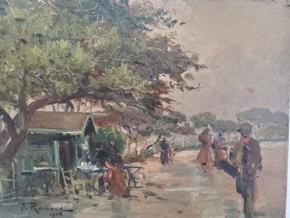 J ROUBAUD
Personnages dans un paysage, 1906
Huile...