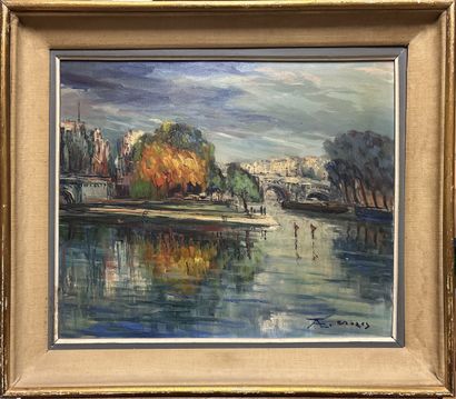 AE. CROZES
Le vers galant
Huile sur toile...