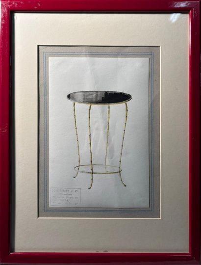 Table basse, luminaire et selette 
Ensemble...