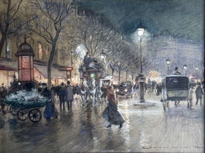 Georges STEIN (1871- 1955)
Les grands boulevards
Aquarelle...