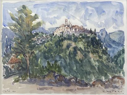 Jules KALLMANN 
Le piol, 1970
Aquarelle sur...