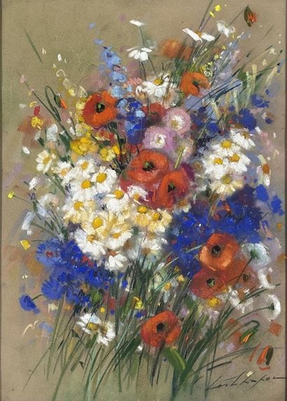 Léa CHAPON (1905-2000)
Fleurs des champs...