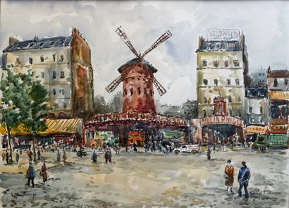 Robert L.P LAVOINE (1916-1999)
Le moulin...