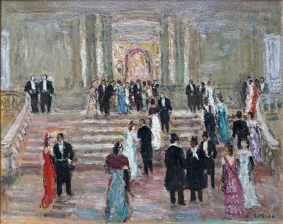 Marcel COSSON (1878- 1956)
L’arrivée à l’opéra...