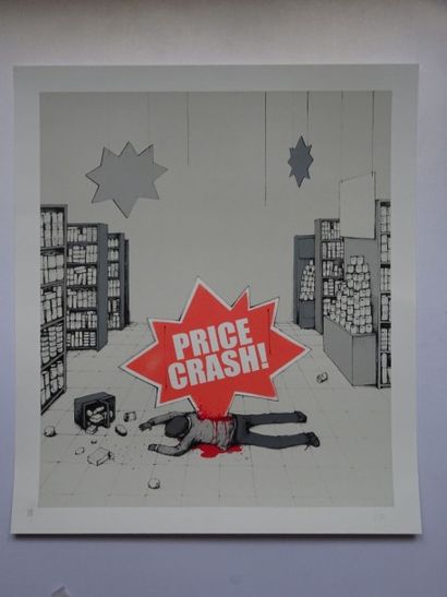 DRAN (Français, né 1979)
Price crash, 2013

Sérigraphie...