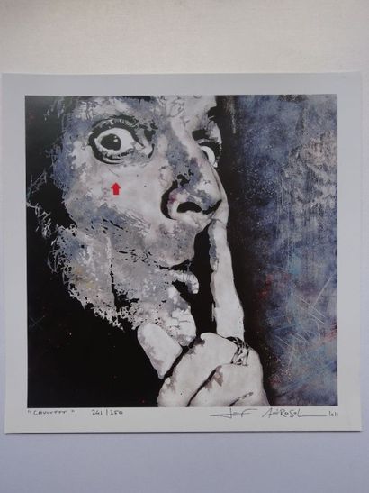 JEF AEROSOL (Français né en 1957) 
Chut !,...