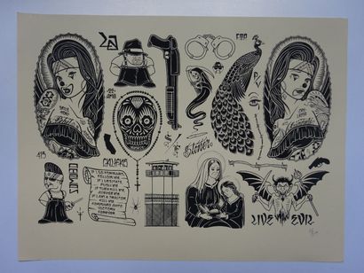 Mike Giant
2009

Sérigraphie sur papier,...