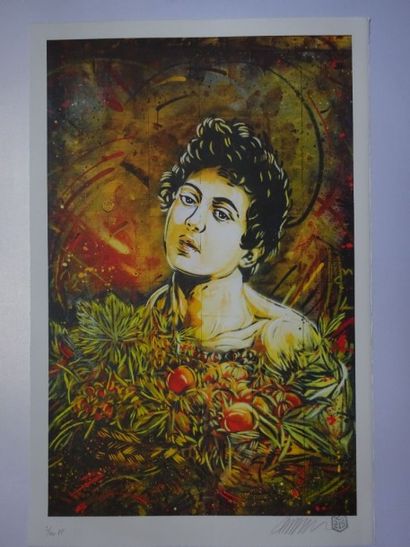 C215 (Français, né en 1973)
Bacchus (jaune)

Sérigraphie...