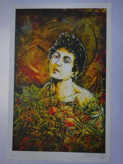 C215 (Français, né en 1973)
Bacchus (jaune)

Sérigraphie...