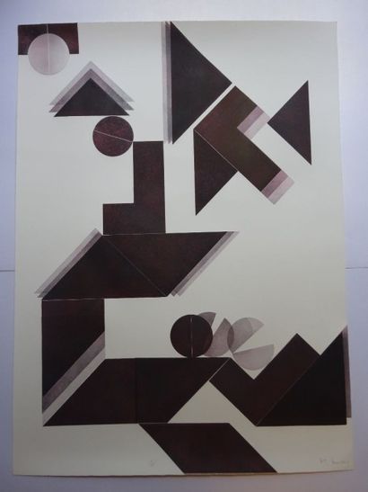 POL BURY (1922-2005)
Composition géométrique...