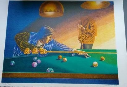JEAN-CLAUDE MEYNARD (Français, né en 1951)
Billard

Lithographie...