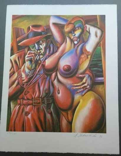 LUCKASCHAWSKI (Né en 1974)
La rouquine

Lithographie...