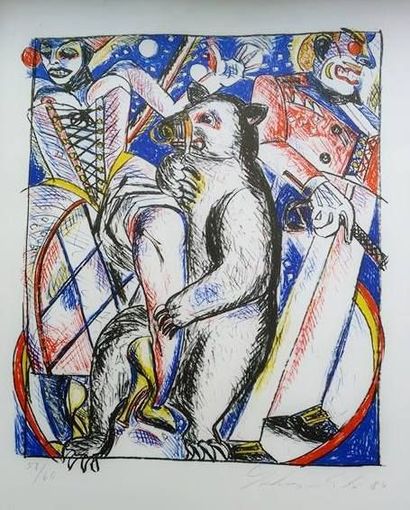 LUCKASCHAWSKI (Né en 1974)
L'ours

Lithographie...