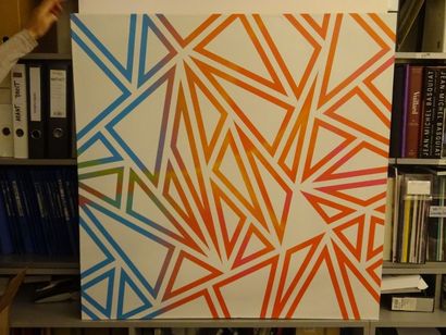 * LAZAKY 
Sunshine People,2015

Spray acrylique...