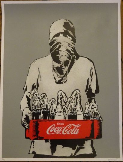 ICY & SOT 
Molotov

Pochoir sur papier 

Signé...