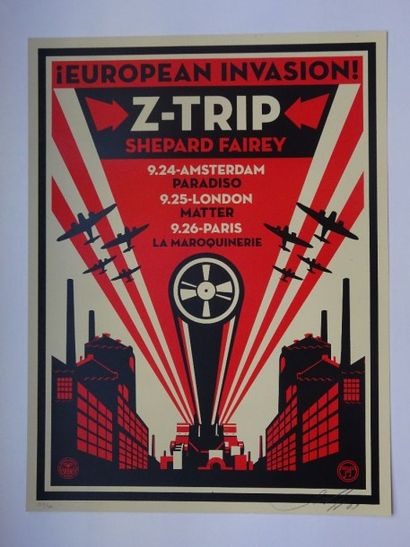 SHEPARD FAIREY (Américain, né en 1970)
Z-Trip,...