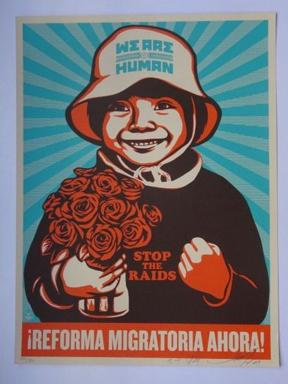 SHEPARD FAIREY (Américain, né en 1970)
Immigration...