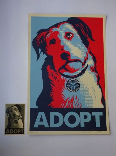 SHEPARD FAIREY (Américain, né en 1970)
Adopt,...