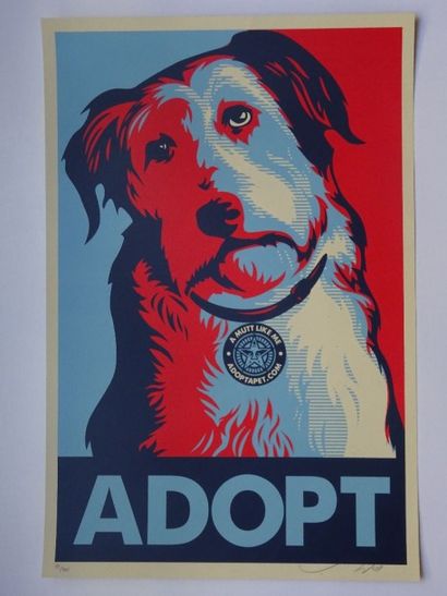 SHEPARD FAIREY (Américain, né en 1970)
Adopt,...