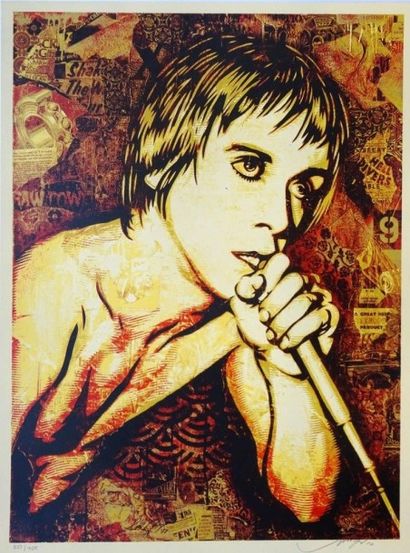 SHEPARD FAIREY (Américain, né en 1970)
Iggy...