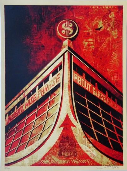 SHEPARD FAIREY (Américain, né en 1970)
Glass...