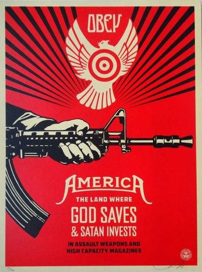 SHEPARD FAIREY (Américain, né en 1970)
America...