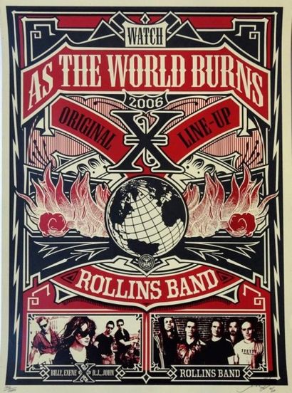 SHEPARD FAIREY (Américain, né en 1970)
Rollins...