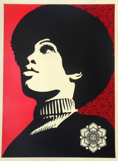 SHEPARD FAIREY (Américain, né en 1970)
Afro...