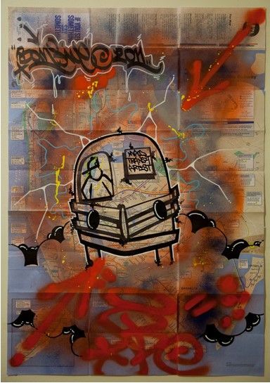 BOM5 
Map, Mad Transit Artist, 2011

Technique...