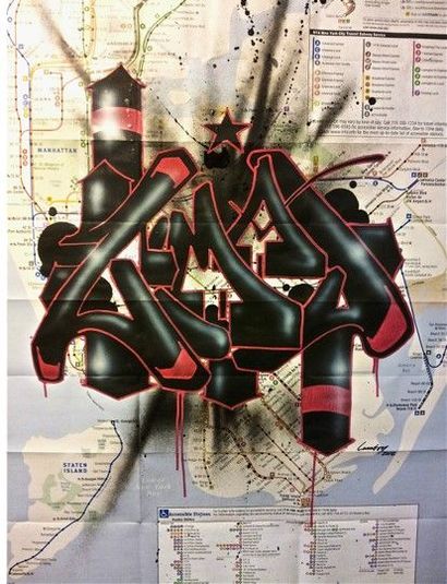 LAMBOY 
Map, Untitlled, 2012

Technique mixte...