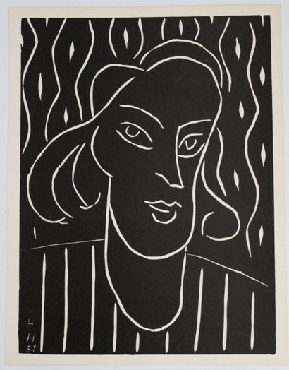 HENRI MATISSE (1869-1954)
Teeny 

Linogravure,...
