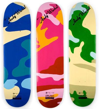WARHOL Andy (1928-1987)
Camo

Lot de trois...