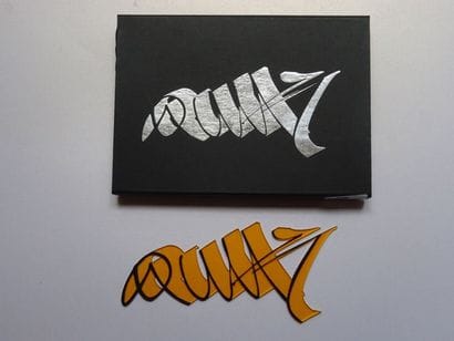 QUIK (Américain, né en 1958)
Sculpture lettrage...