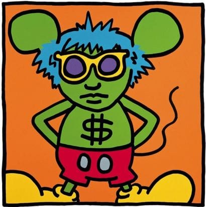 KEITH HARING (Américain 1958-1990)
Andy Mouse

Offset...