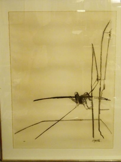 SAM SZAFRAN (Français né en 1934)
Série Funambule

Lithographie...