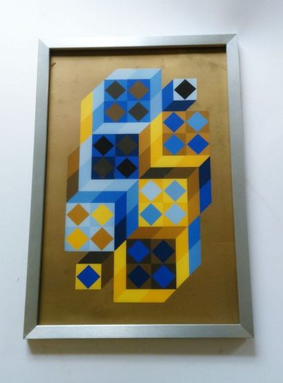 VASARELY Victor (1906-1997)
Sans titre

Pochoir...